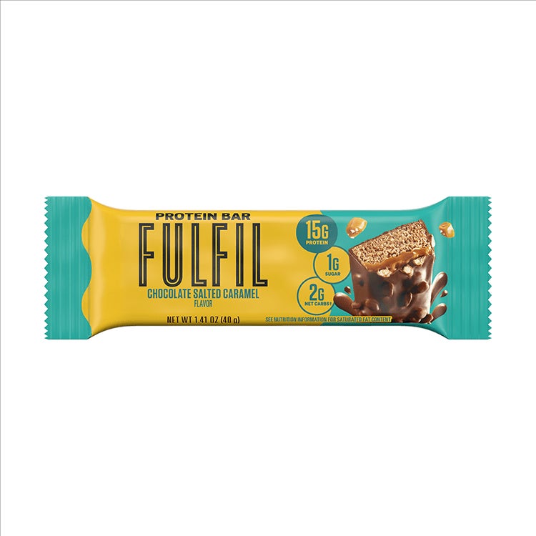 standard fulfil chocolate salted caramel flavor protein bar
